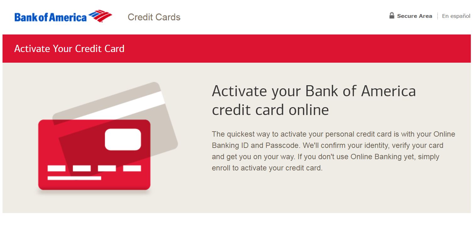 Bankofamerica.com/Activate - Activate your Bank of America Card