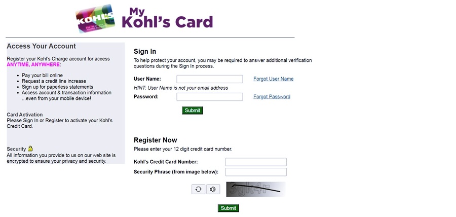Kohls.com/Activate - Kohl's Card Activation Online